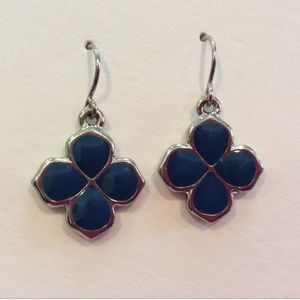 Blue Clover Earrings